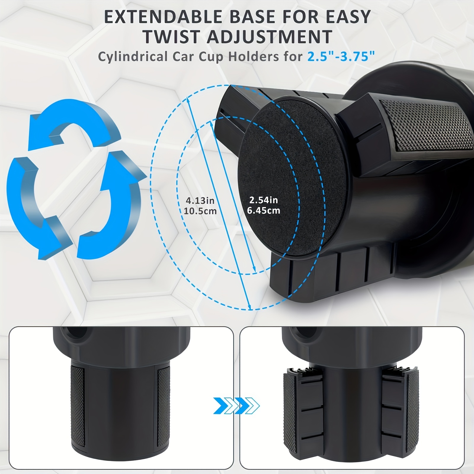 Expand Your Car Cup Holder: Upgraded Cup Holder Expander - Temu