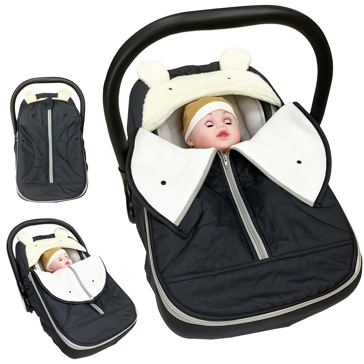 Keep Your Baby Warm And Dry In Winter: The Windproof Infant Car Seat Cover,  Christmas Halloween Thanksgiving Gift