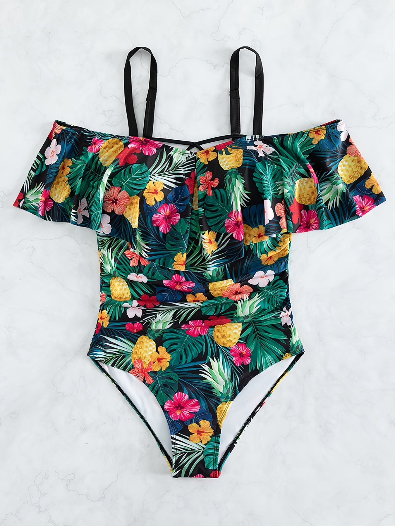 cold shoulder one piece swimsuit