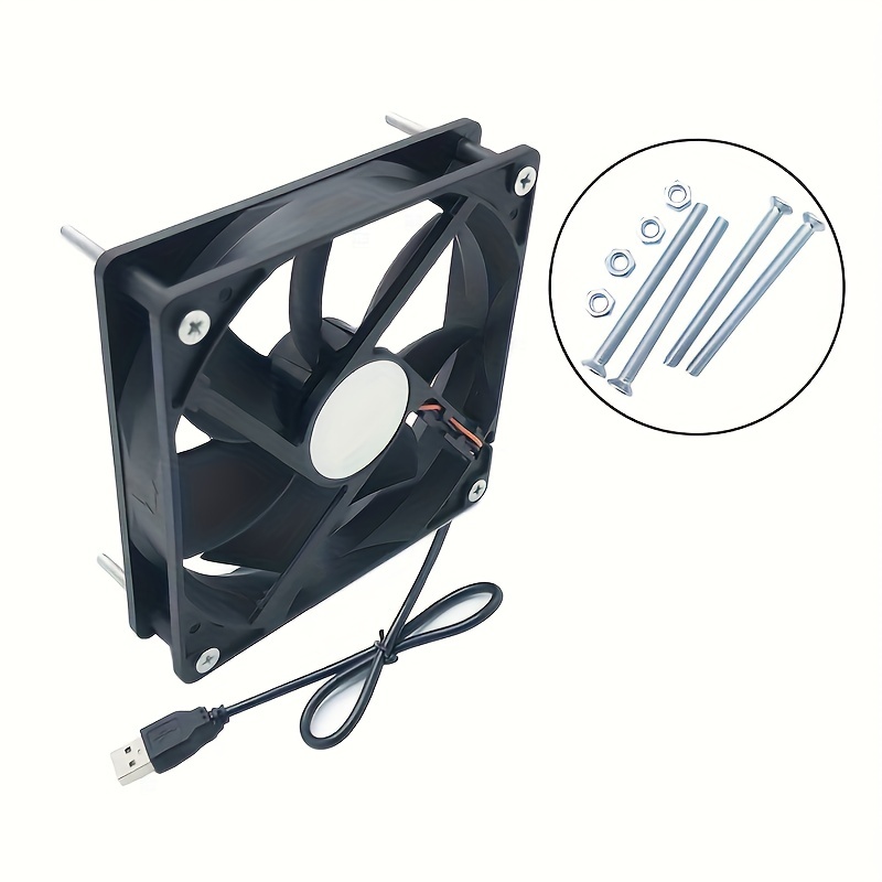 Usb Case Fan Router Top Box Ventola Raffreddamento 12cm Mute - Temu Italy