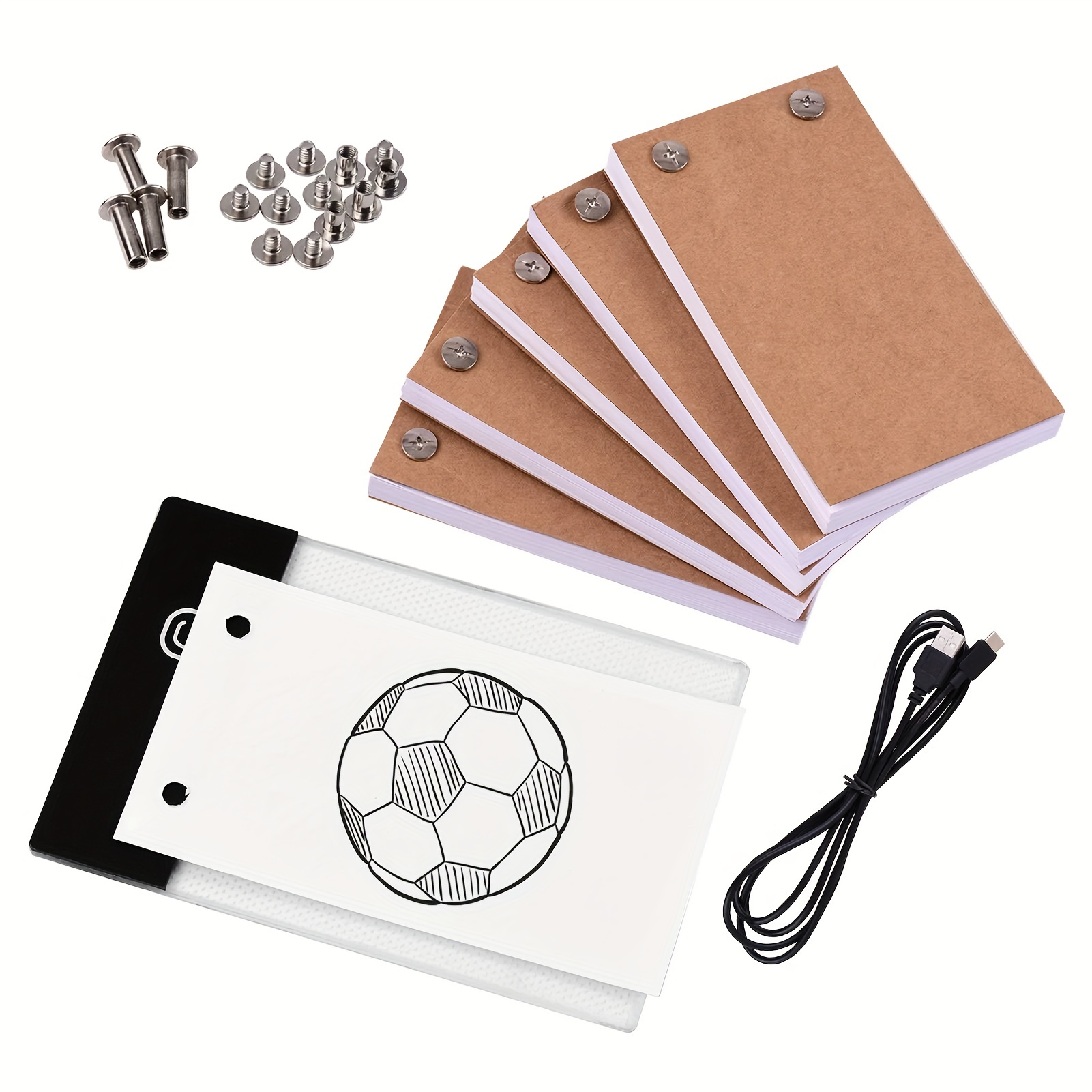 Flip Book Kit LED Lightbox Molcey Drawing Tracing 240 Sheets Animation  Paper