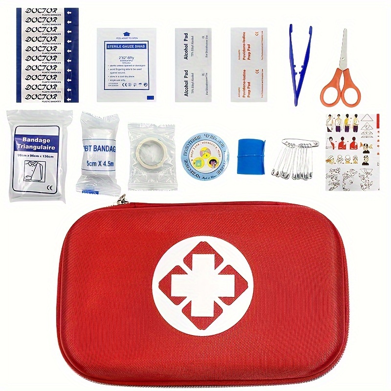 Notfall-Überlebensset und Erste-Hilfe-Kasten, 142 Teile professioneller  Überlebensausrüstung und Ausrüstung, mit Molle