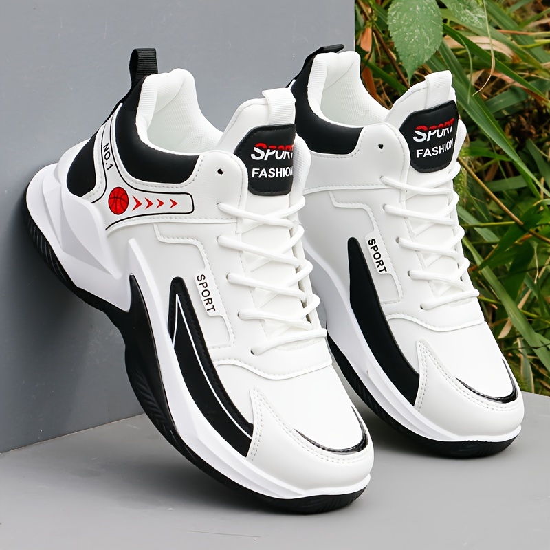 Tenis para hombre modernos, cómodos y antideslizantes con cordones y amortiguación para actividades al aire libre