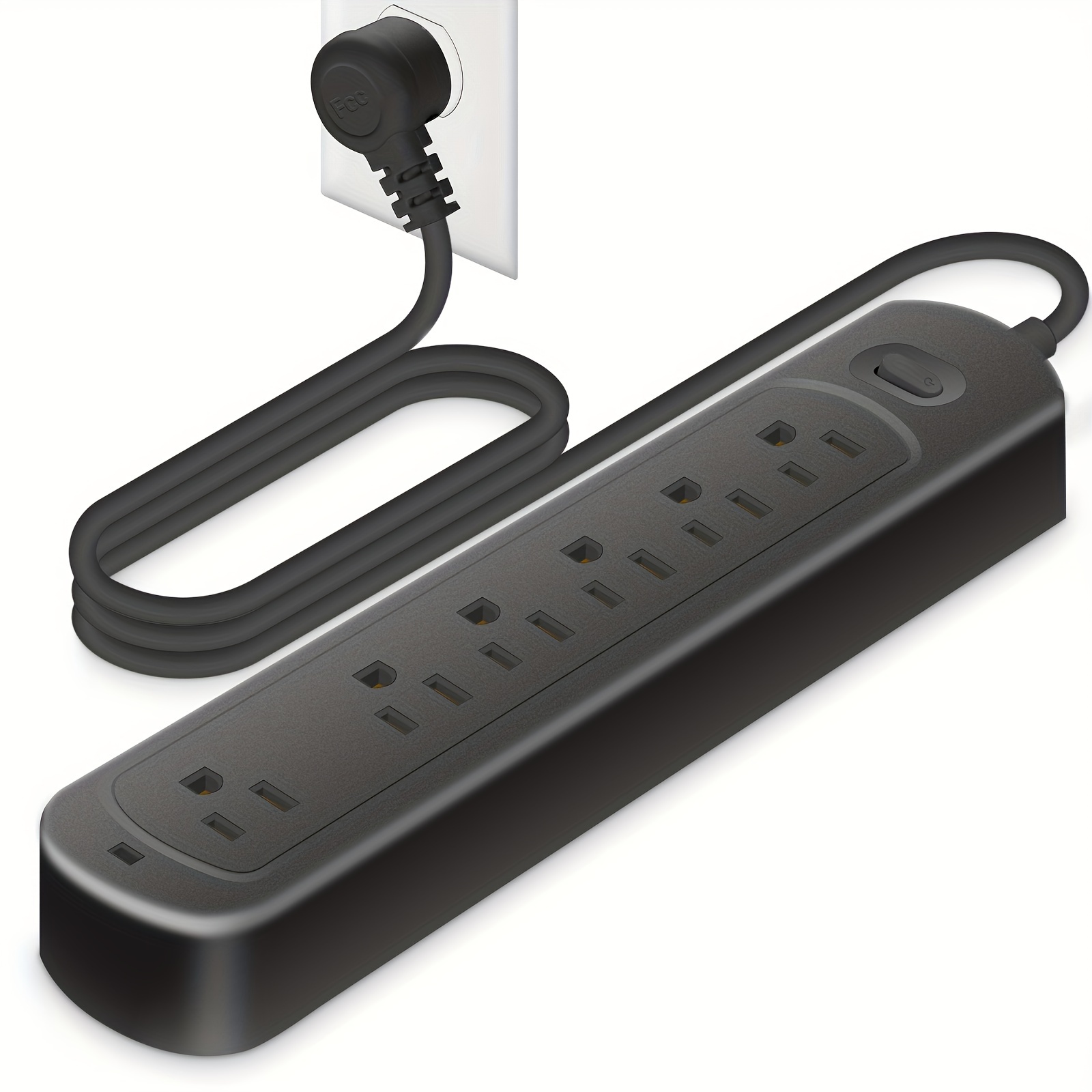 Regleta de alimentación con abrazadera de escritorio con USB C, estación de  carga de escritorio espaciada amplia con 9 salidas y 4 puertos USB