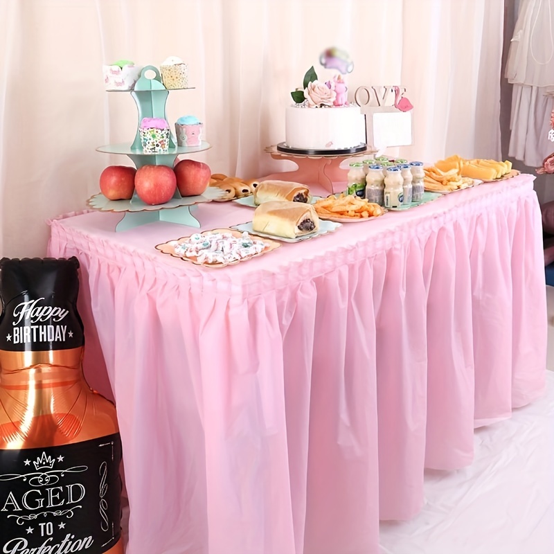 Deco table mariage Jupe de Table colorée en Tulle pour