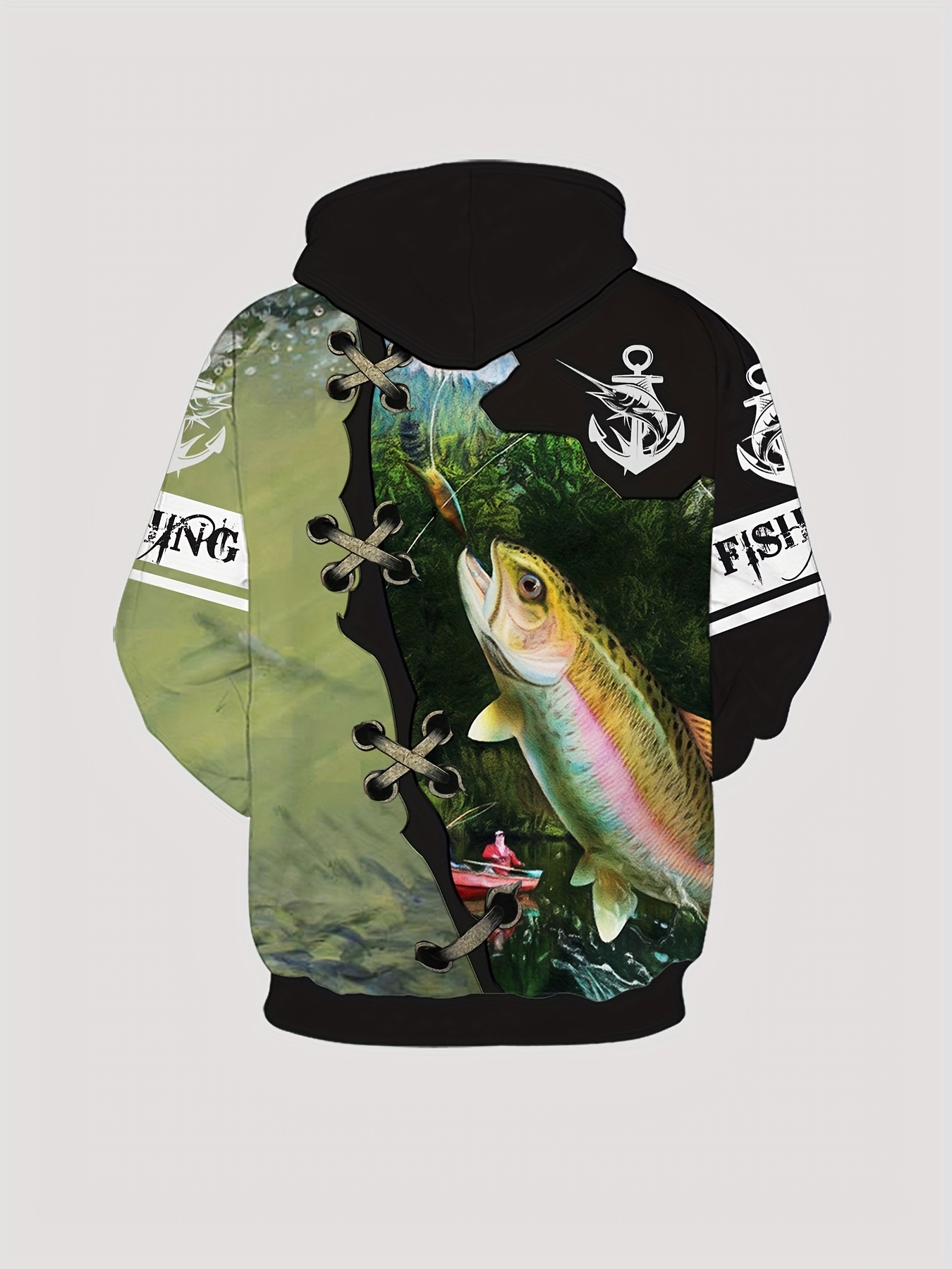 Fish 3d Print Hoodies Men Graphic Hoodie Comfy Loose Trendy - Temu