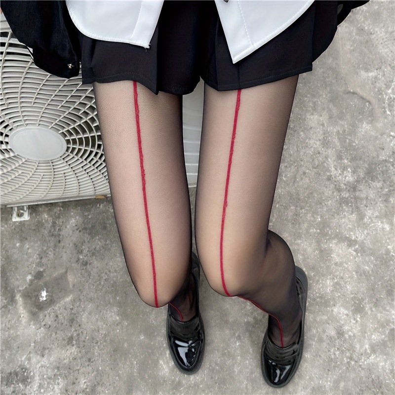 Plus Size Sexy Pantyhose, Women's Plus Sheer Seamless Oil Shiny Smoothing  Elastic Footed Tights for Music Festival