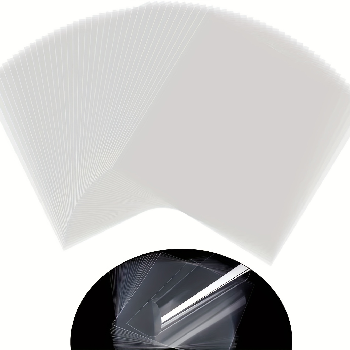 Plaque ronde en feuille acrylique transparente avec disque, pour peinture,  bricolage artisanal, ornement vierge avec trou