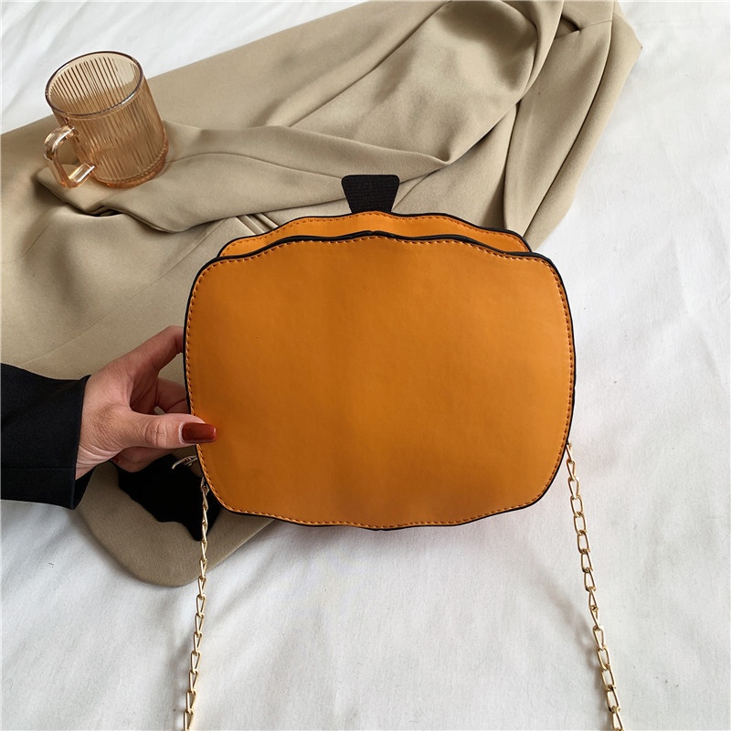 Pumpkin Shaped Novelty Crossbody Bag for Halloween