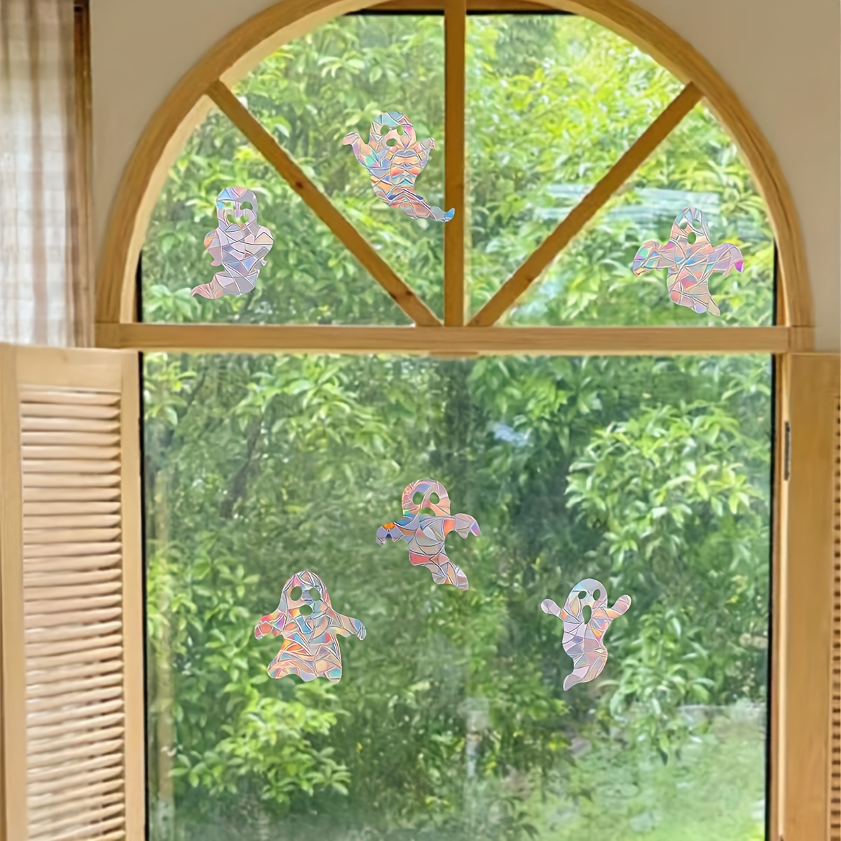 Suncatcher Window Decal - Rainbow making Suncatcher Srickers Pink