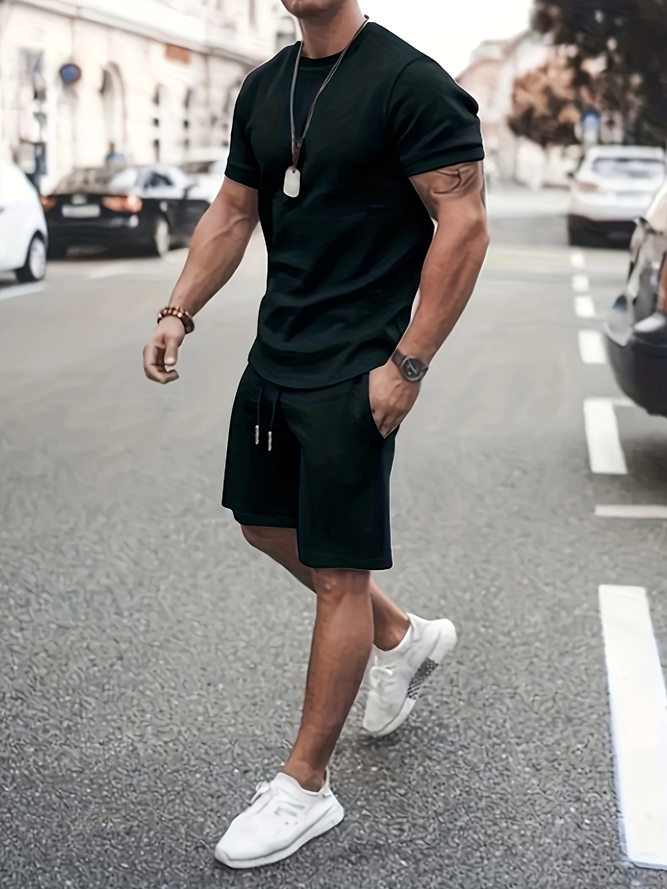  Undershirts for Men Pack V Neck Men's Collared Solid Color  Tracksuits Short Sleeve Pinstripe Printed Outfits Summer Workout T-Shirts  Shorts Set Hooded Fishing Shirts for Men Black : Sports & Outdoors