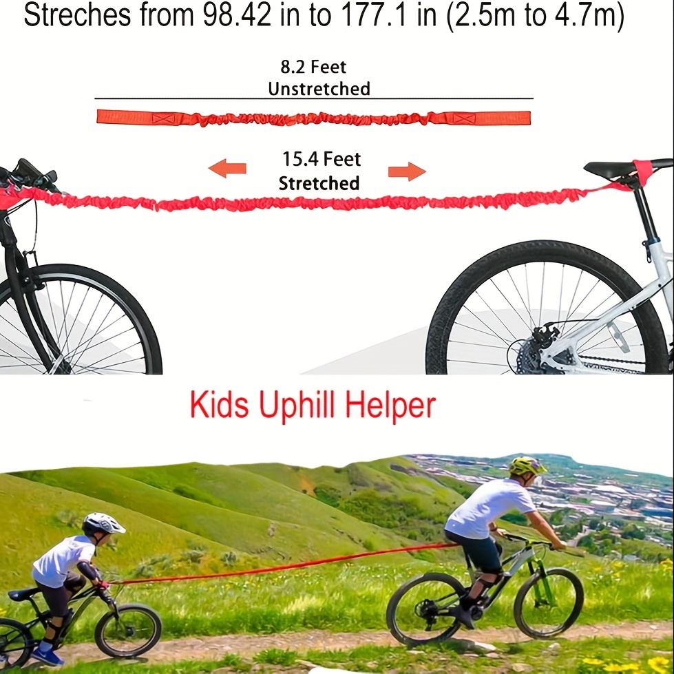 Corde de Remorquage Vélo Enfant, Étiré 3 Mètres Corde de Traction