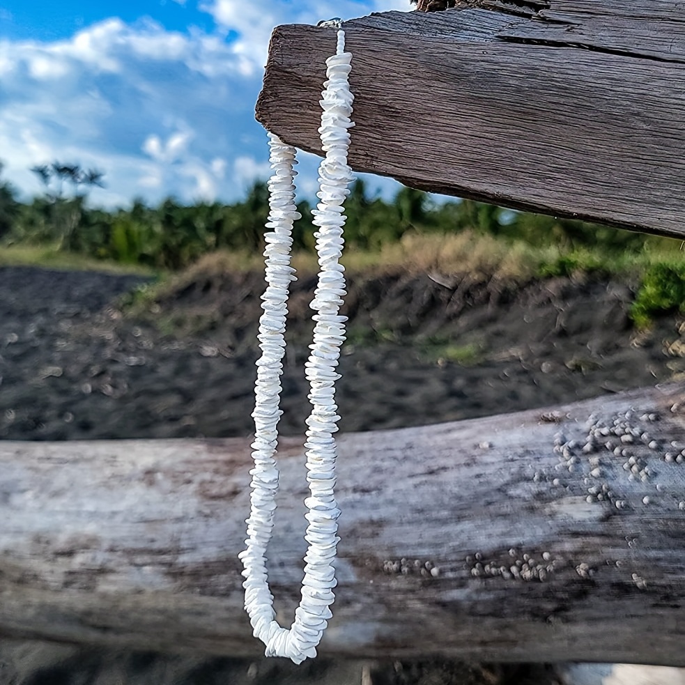 Hawaiian Puka Shell Necklace, Beachy Style