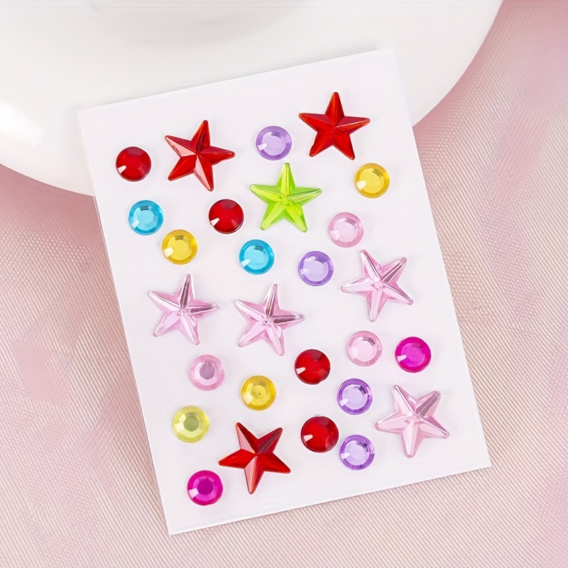 Gem Stickers Jewels Stickers Rhinestones Crystal For Crafts - Temu