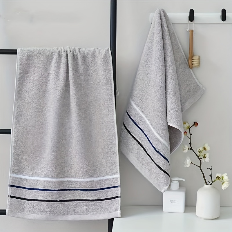 Thick Bath Towel Set Bathroom Cotton Soft Absorbent Towels Adult