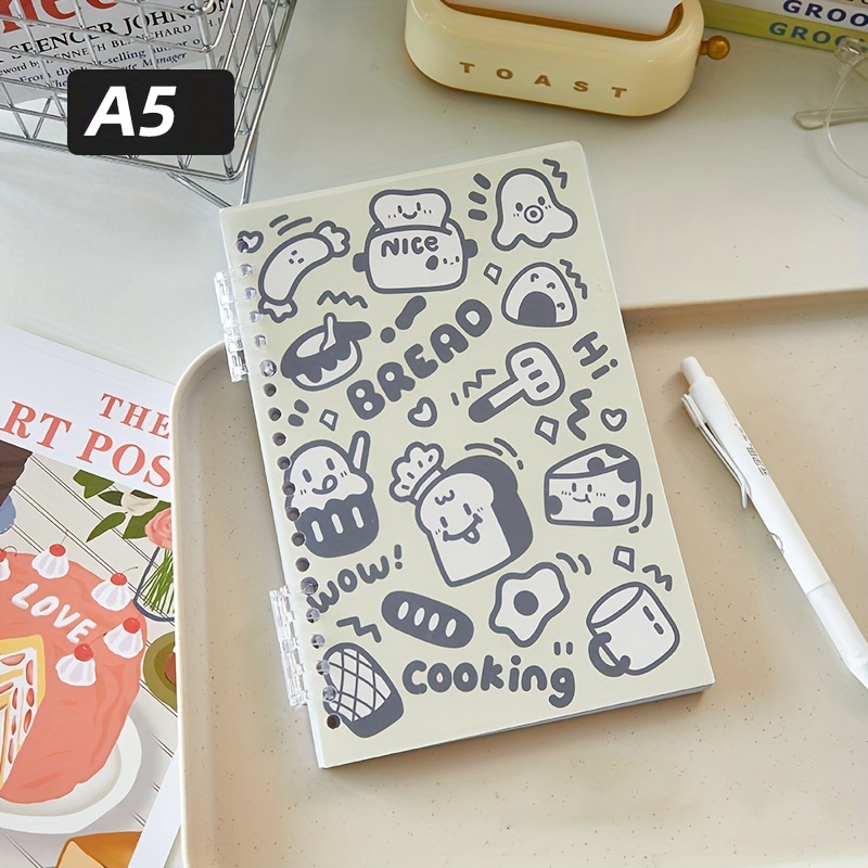 A6 Lovely Cartoon Magnetic Buckle Notebook Waterproof Pu - Temu