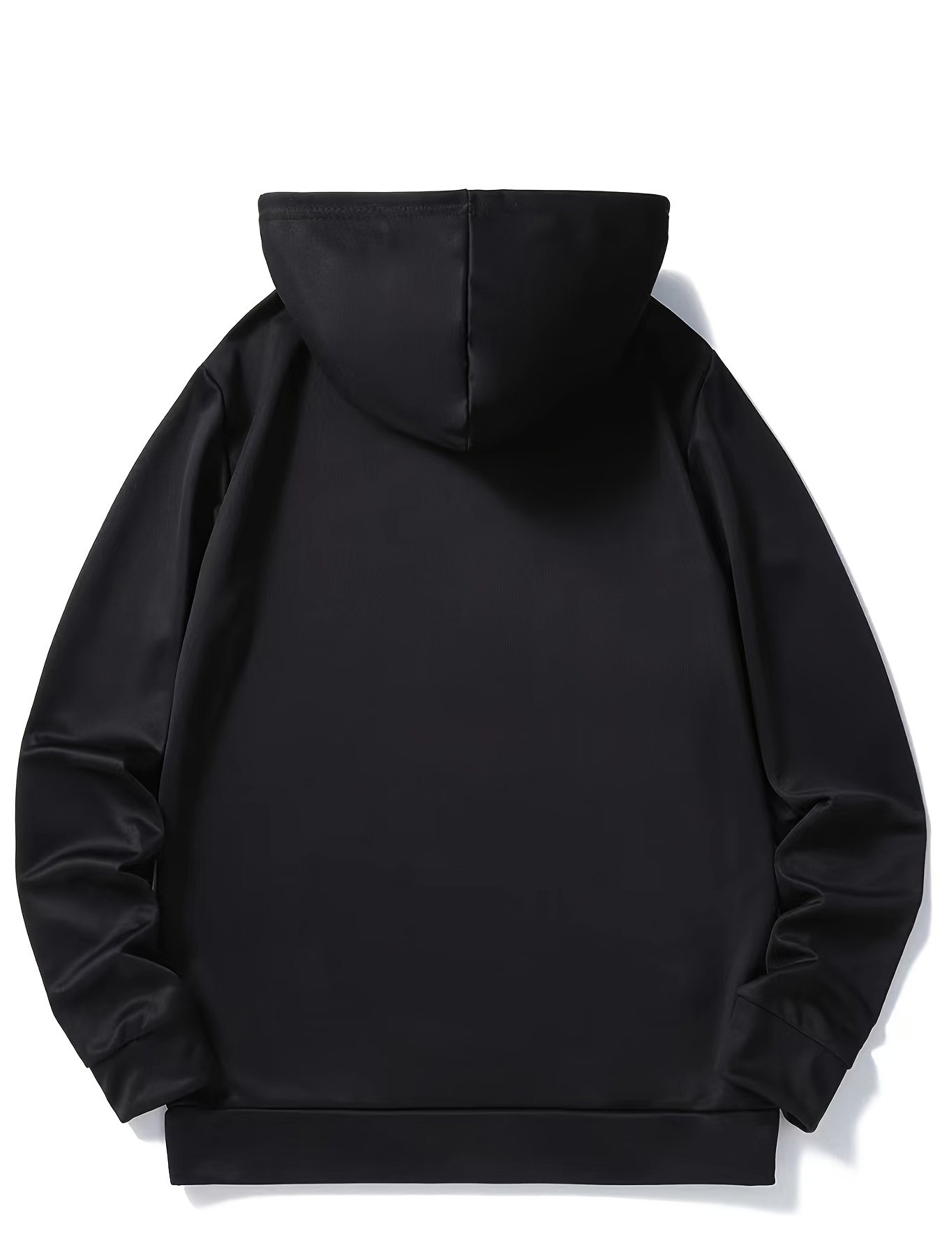 Men\'s Casual Solid Basic Hooded Sweatshirt Trendy Street - Temu