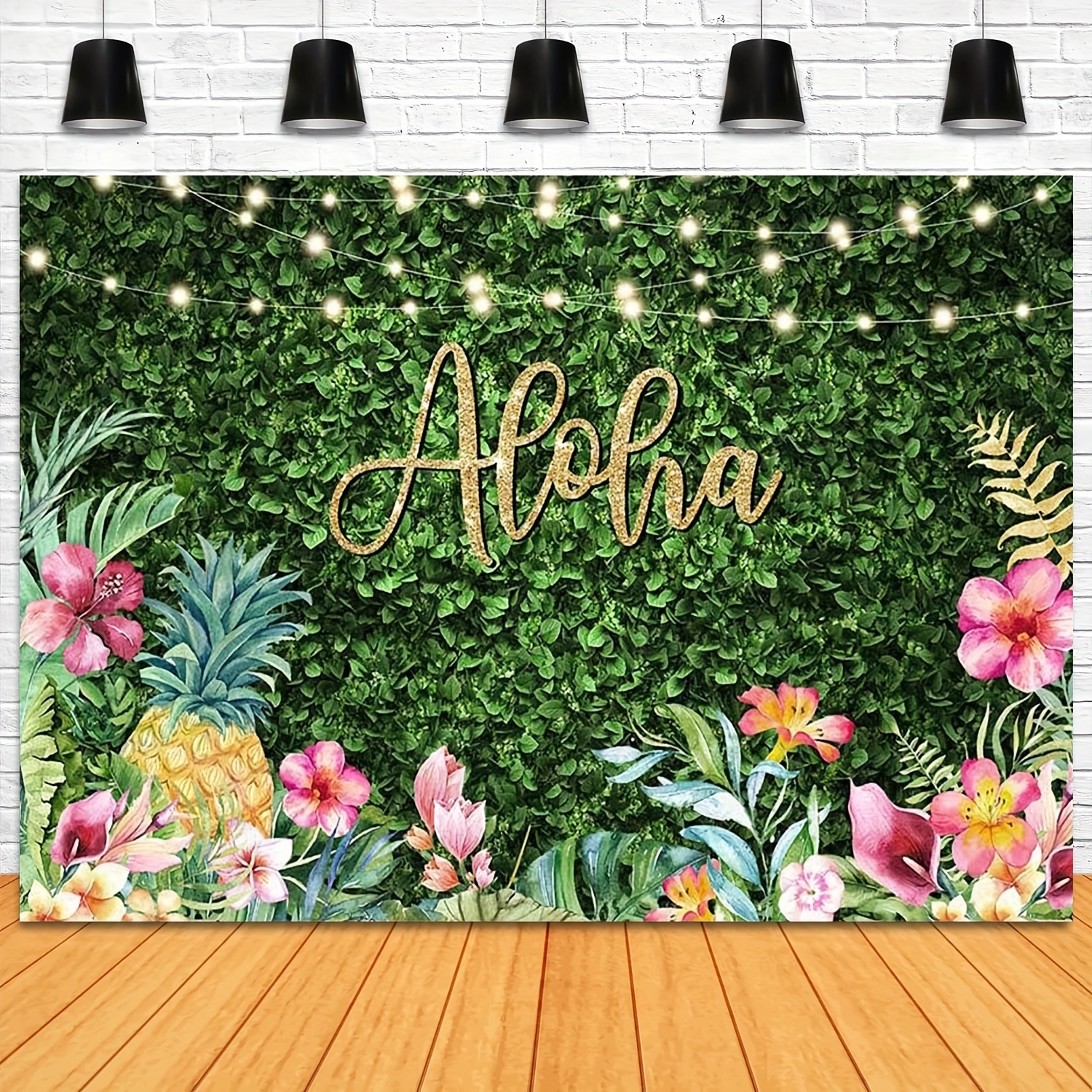 Luau Party Supplies - Hawaiian Decorations Set 96pcs Aloha Banner/Tropical  Leaves/Confetti Balloon Arch/Drinking Straws - Flamingo Pineapple Summer  Beach Pool Backdrop - - 