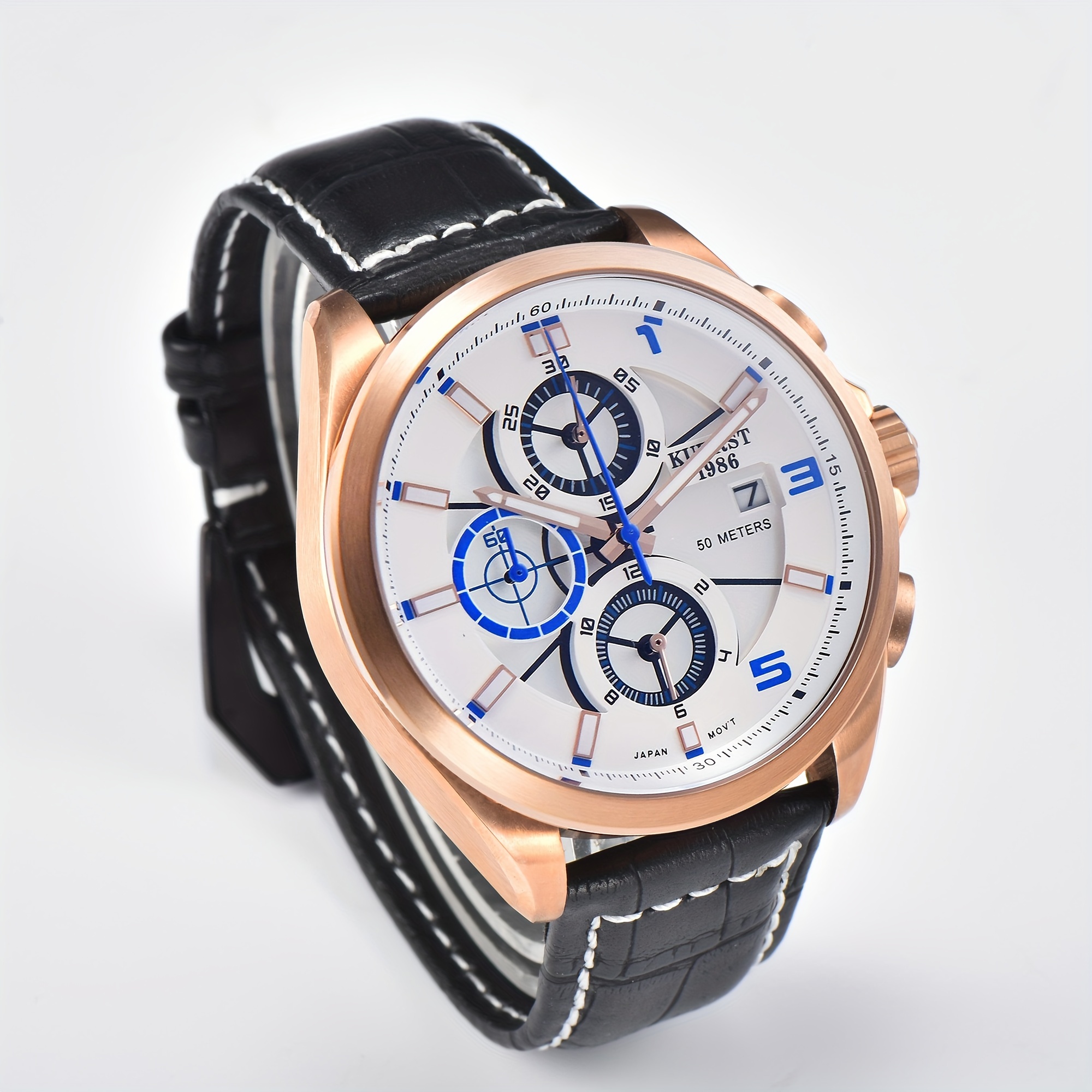 Kuerst Montre Homme Jeune En Acier Inoxydable Chronom tre