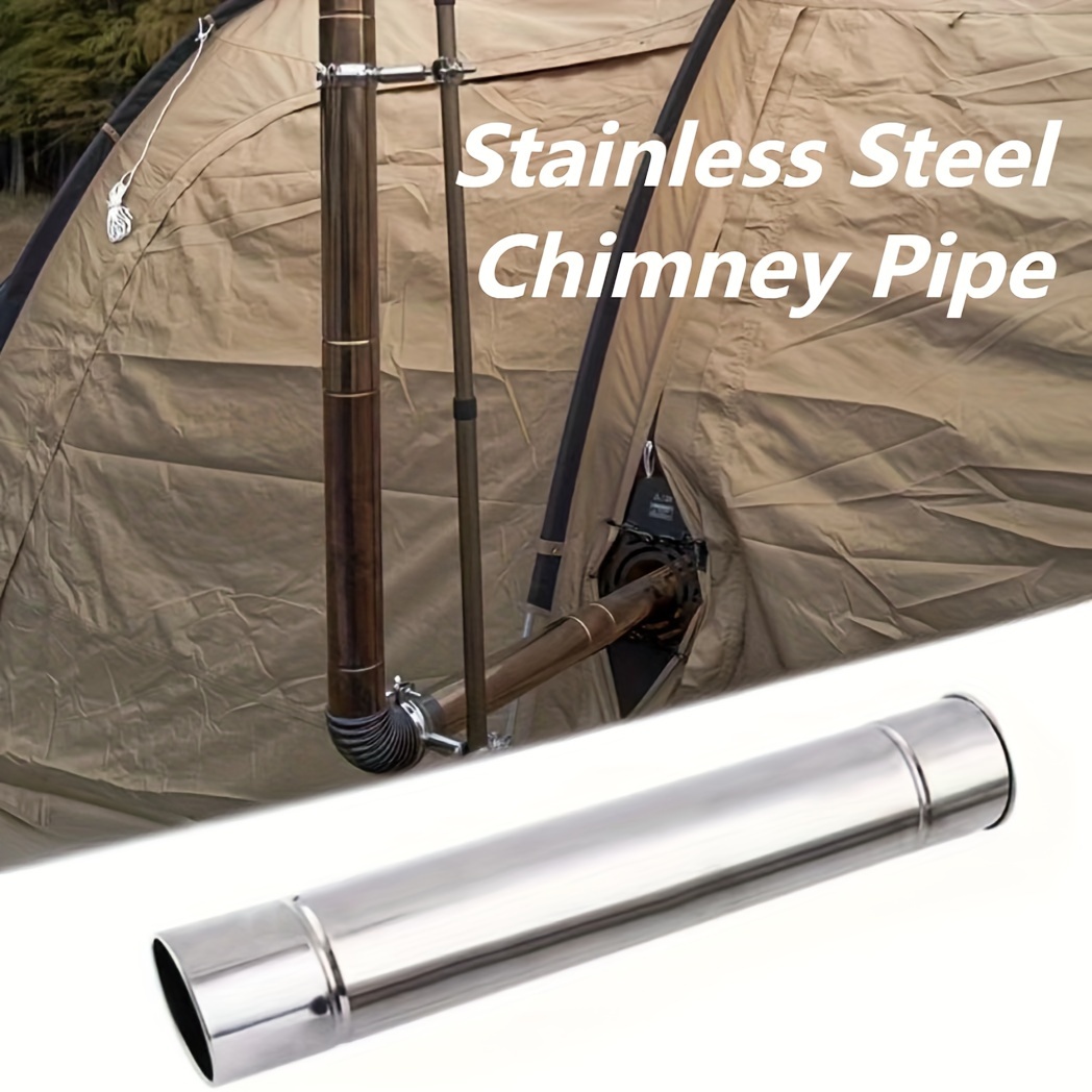Durable Stainless Steel Tent Stove Chimney Pipe Chimney - Temu