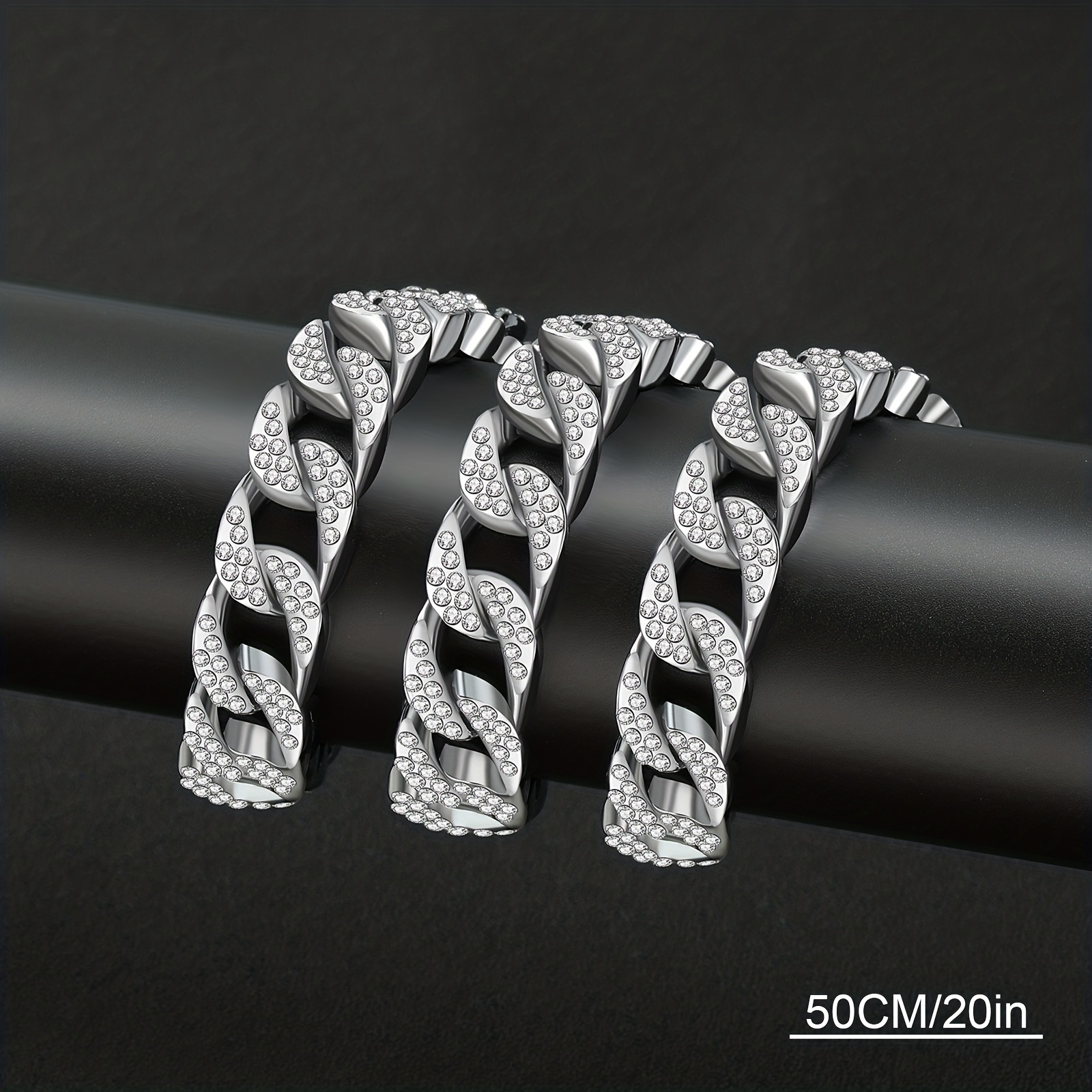 Men's Silver Cuban Necklace, Everyday Wear