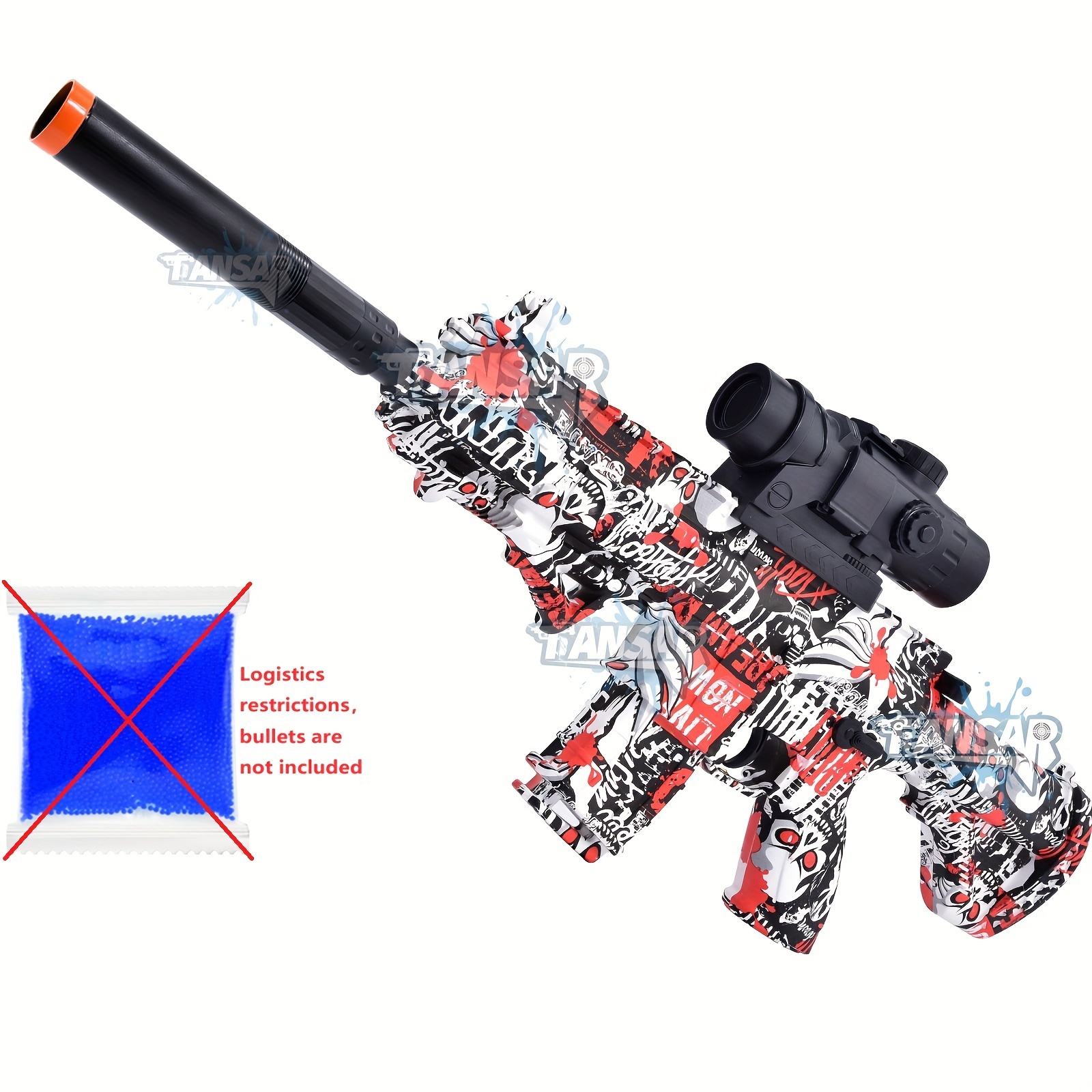 Splatter Ball Gun,Gel Blaster Gun Automatic with Goggles and 30000 Water  Beads Ammo,Electric Gel Ball Blaster for Outdoor Activities Shooting Team  Game Gifts for Teens,Boys and Girls 