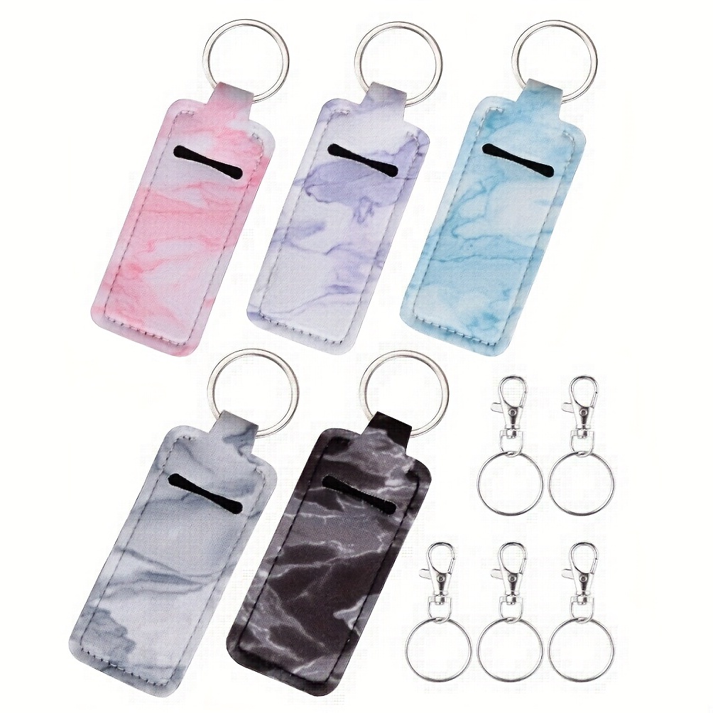 Glossy Personalized Resin Letter Keychain and Lipgloss Bundle