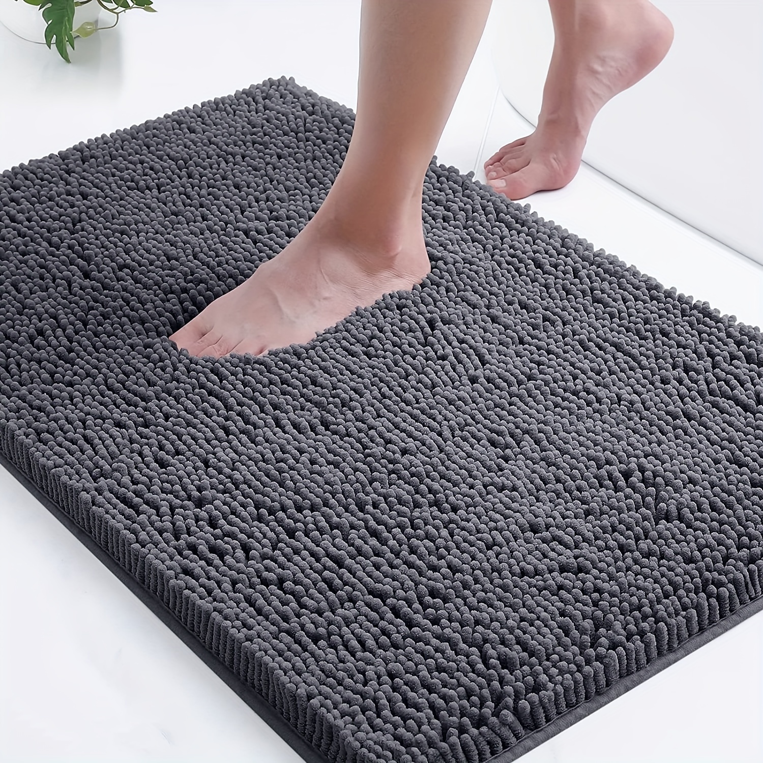 Ultra Soft Chenille Bath Mat Non slip Bath Mat Thickened - Temu Mexico