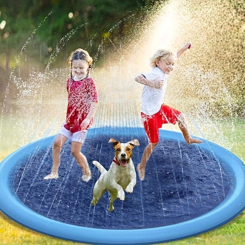 Pet Sprinkler Pad Dog Swimming Pool Inflatable Water Spray Pad Mat Tub,  Summer Cool Dog Bathtub For Dogs - Temu