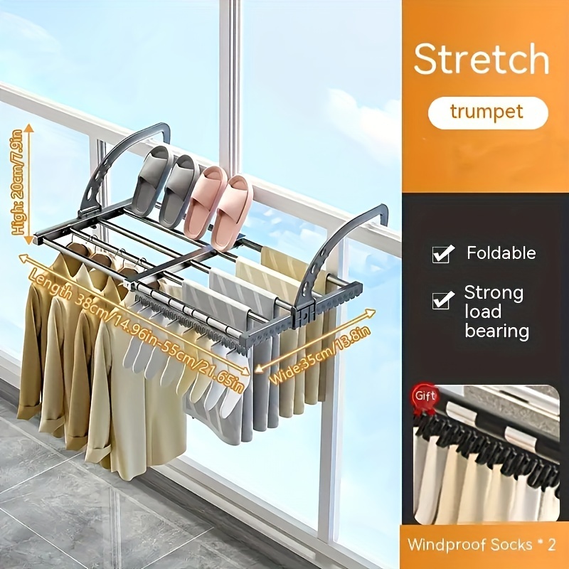 Drying Rack Folding Household  Stainless Steel Cloth Hanger