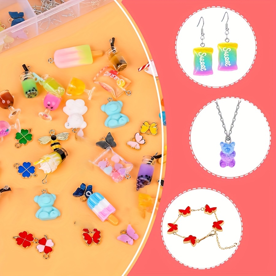 305 Pcs DIY Bead Set Crystal Jewelry Making Kit for Kids Girl Beads for  Bracelets Charms Necklaces Creativity Kits Art Craft