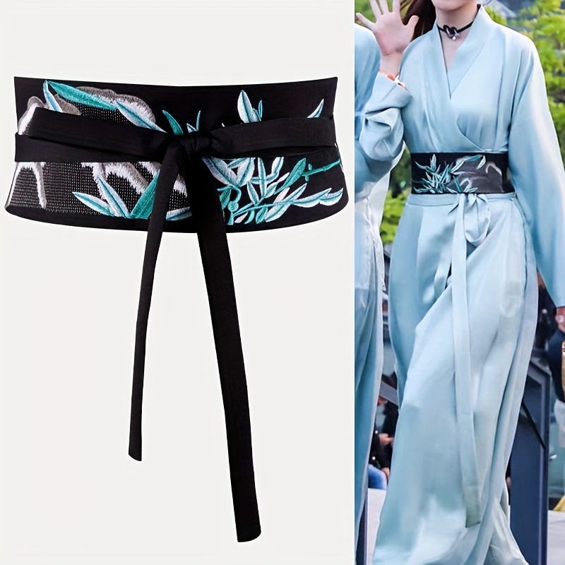 Women's Embroidered Waist Belt for Skirt Dress