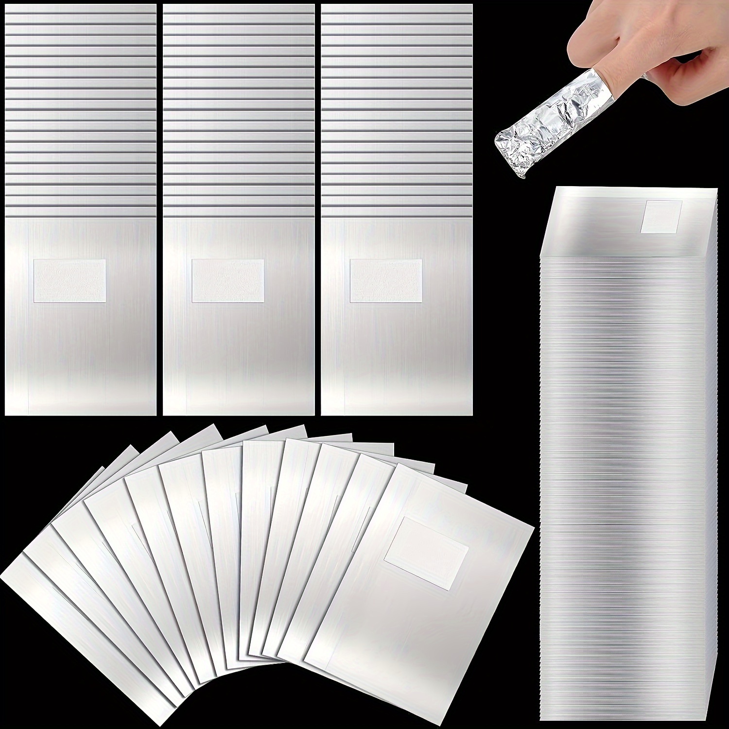 

Manicure Nail Remover Aluminum Foil Sheet With 50pcs/100pcs/400pcs Without Acetone Liquid