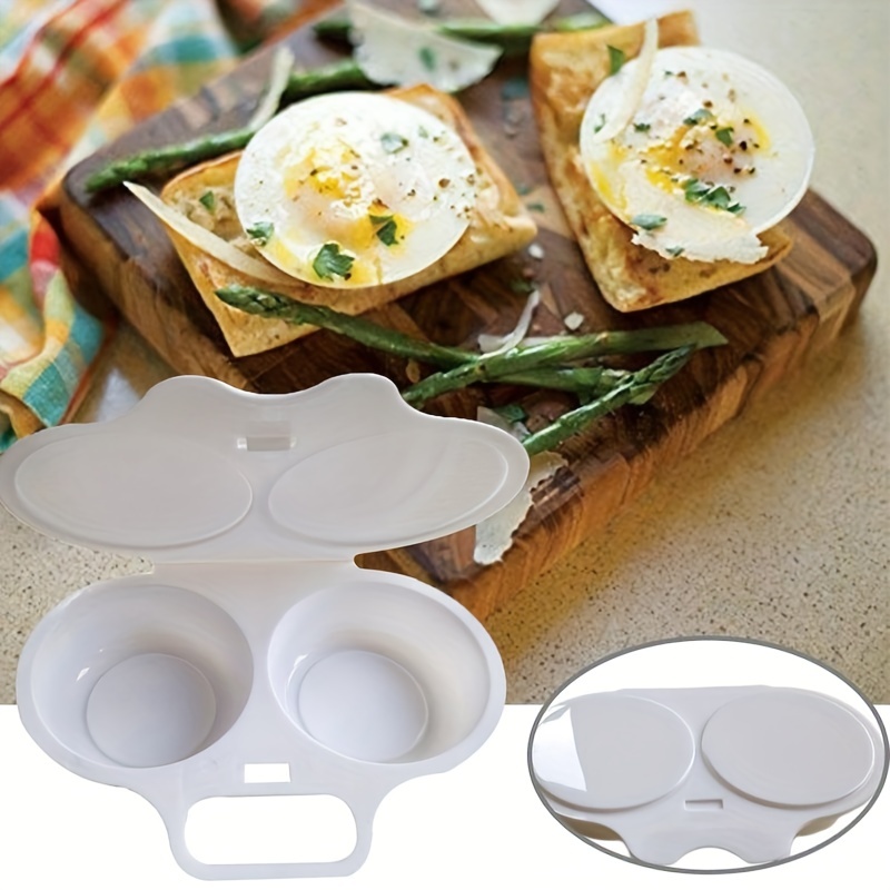 Egg Poacher, Microwave Egg Steamer, Round Shape Plastic Egg Omelette Tools,  Kitchen Supplies - Temu