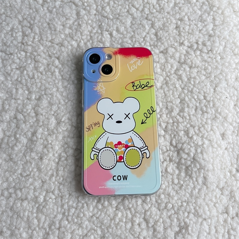 Colorful Bear Phone Case For Iphone 14 Plus 7 8 X Xs Xr 11 12 13 Pro