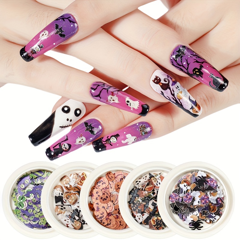 Kawaii Nail Art Charms Cartoon Nail Decor 3d Halloween Candy - Temu