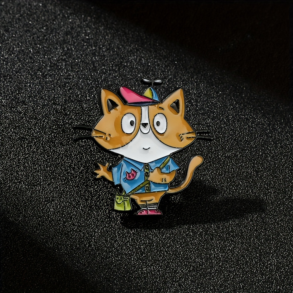 Cute Cat Brooch Anime Pin Backpack Jeans Jacket Lapel Enamel - Temu