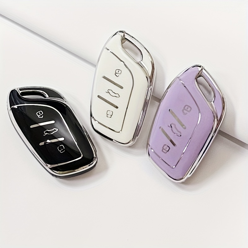 Étui rose uniquement Étui coloré en TPU pour clé télécommande intelligente,  coque de support pour MG ZS EV MG