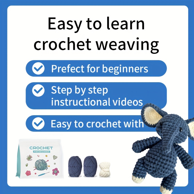 Crochet Kit Beginners Crochet Animal Kit Step step Video - Temu