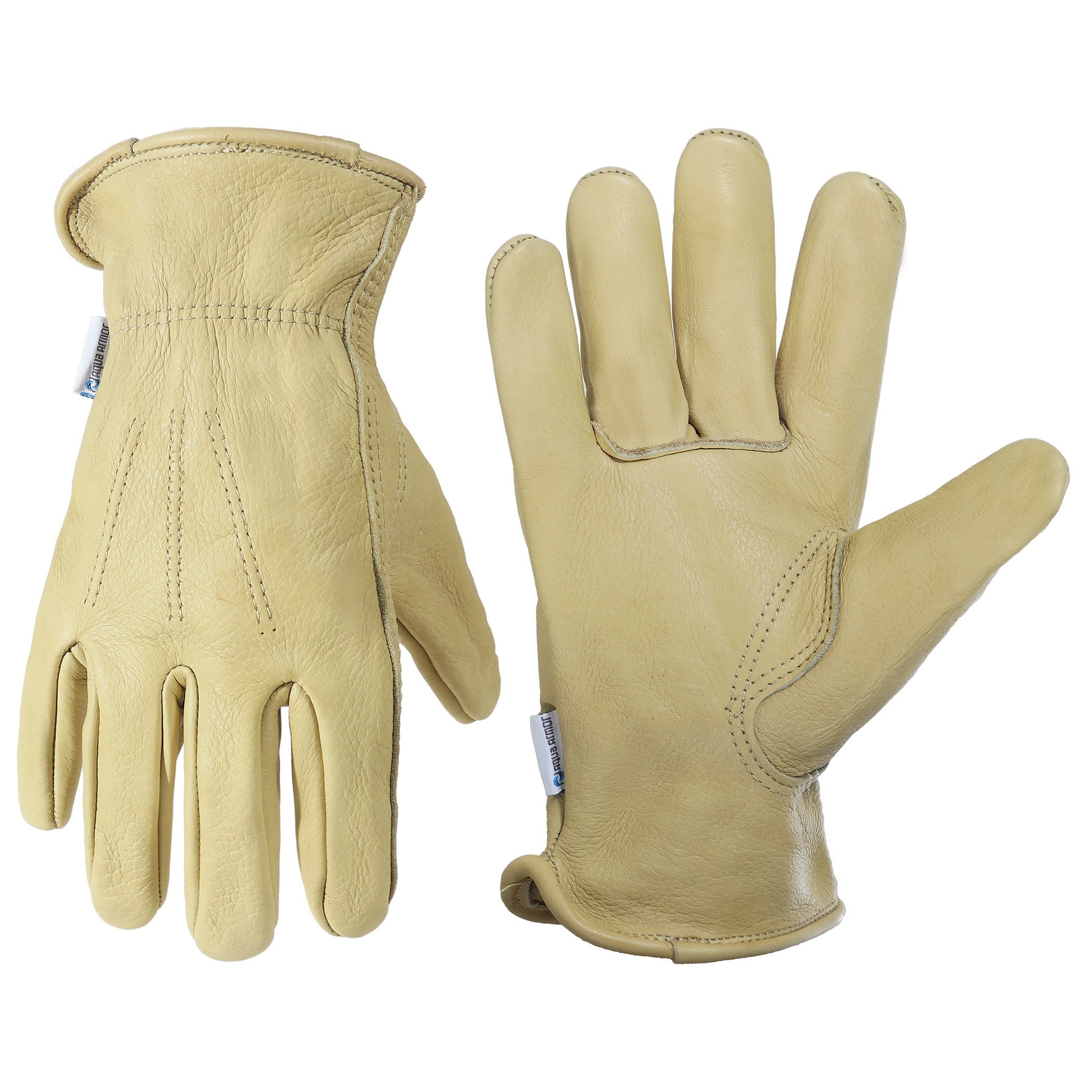 Cowhide Leather Work Gloves Men Women Waterproof Cowhide - Temu