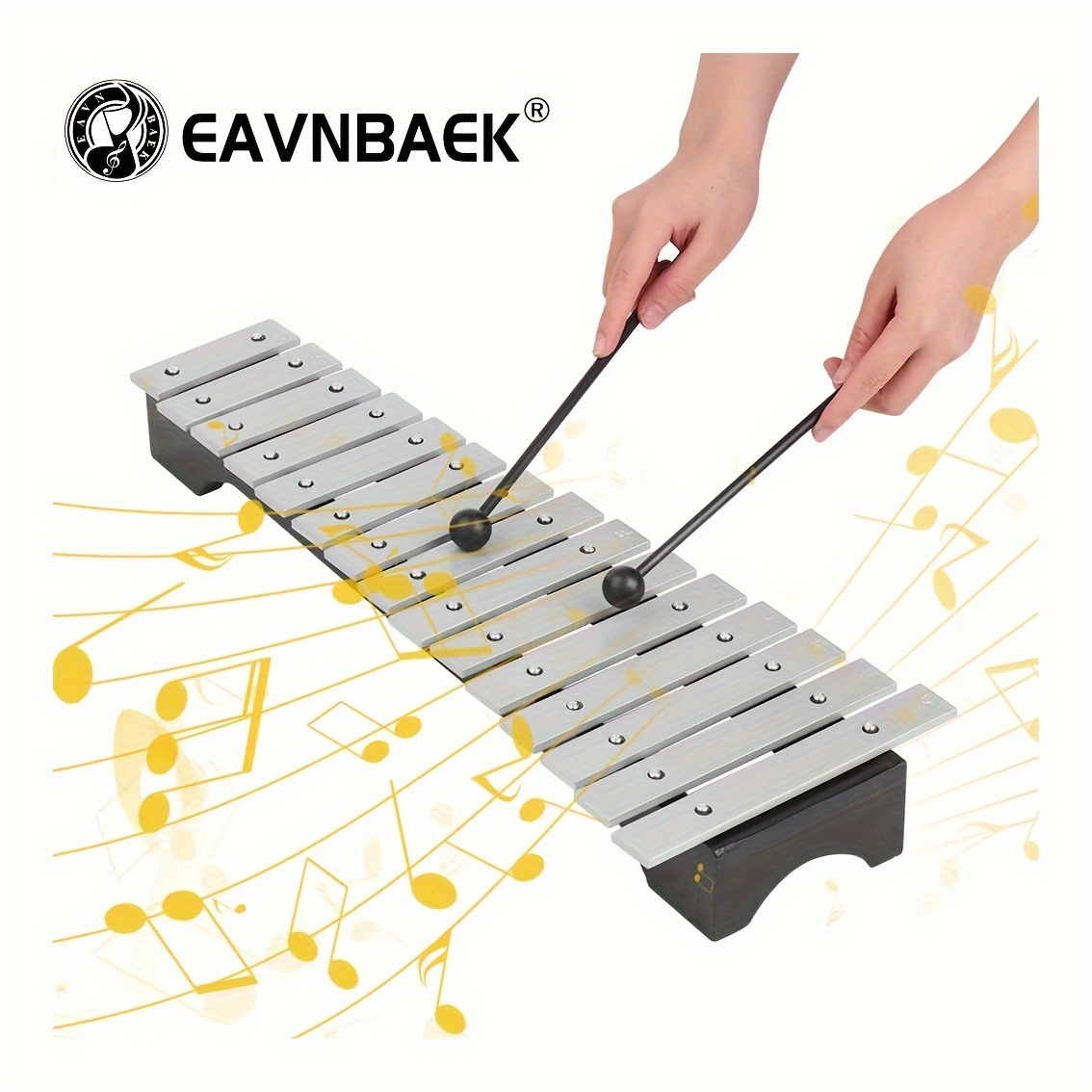 15 Note Metal Xylophone Music Instrument Toy Glockenspiel Xylophone for  Kids and Adult