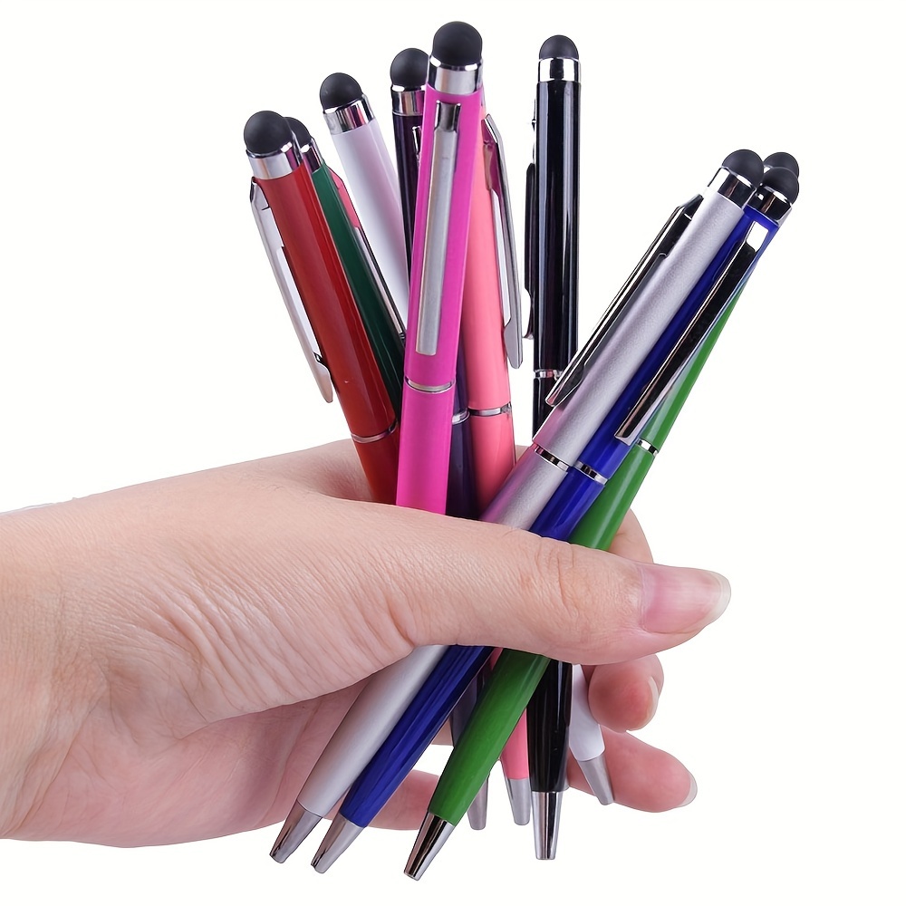 

10pcs Universal 2 In 1 Stylus Pen For Ios Android Touch Pen Drawing Capacitive Pencil For Ipad/samsung/xiaomi Smart Phone