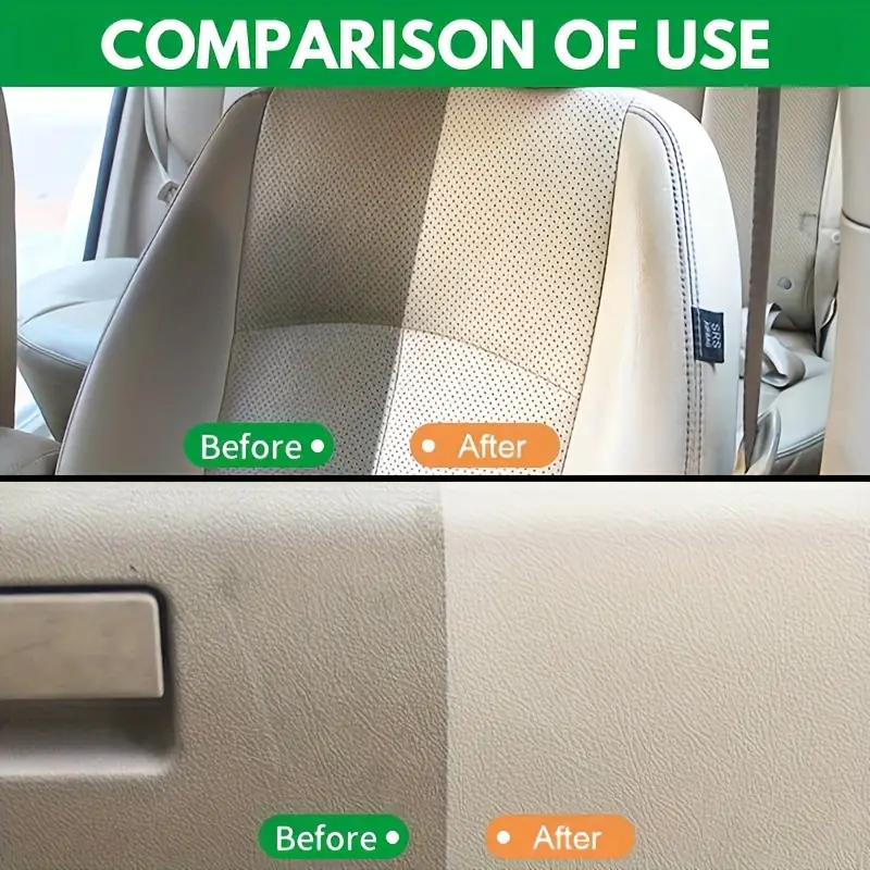 Car Interior Roof Cleaner Pu Leather Fabric Seat Safety Belt - Temu