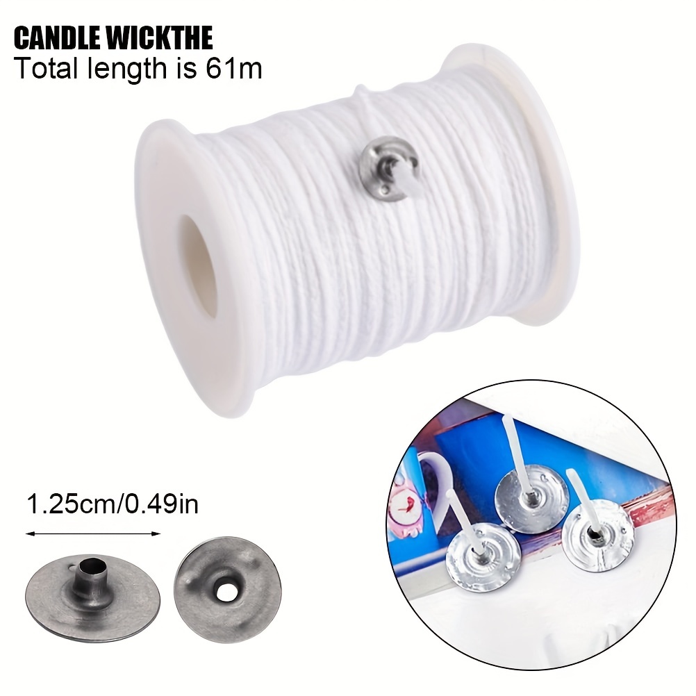 Candle Wick Roll 24 Ply Braided Wick Spool Metal Candle Wick - Temu
