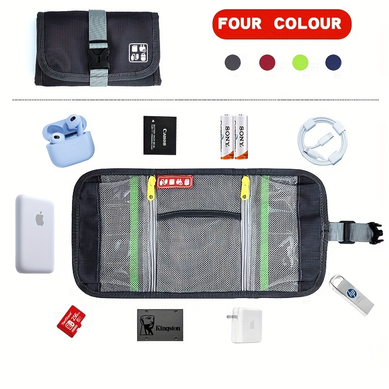 Tech Bag Organizer - Small Electronics Organizer Pouch for Travel