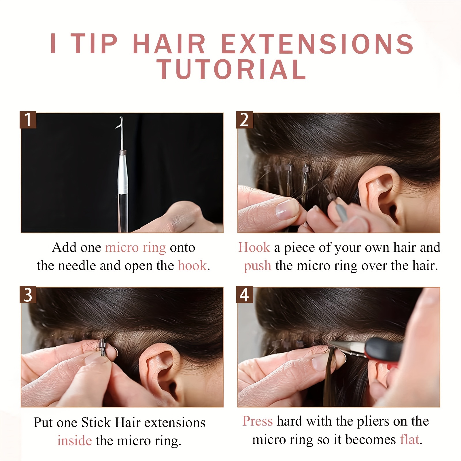 Straight Tip Hair Extensions 50 Grams 50 - Temu Canada