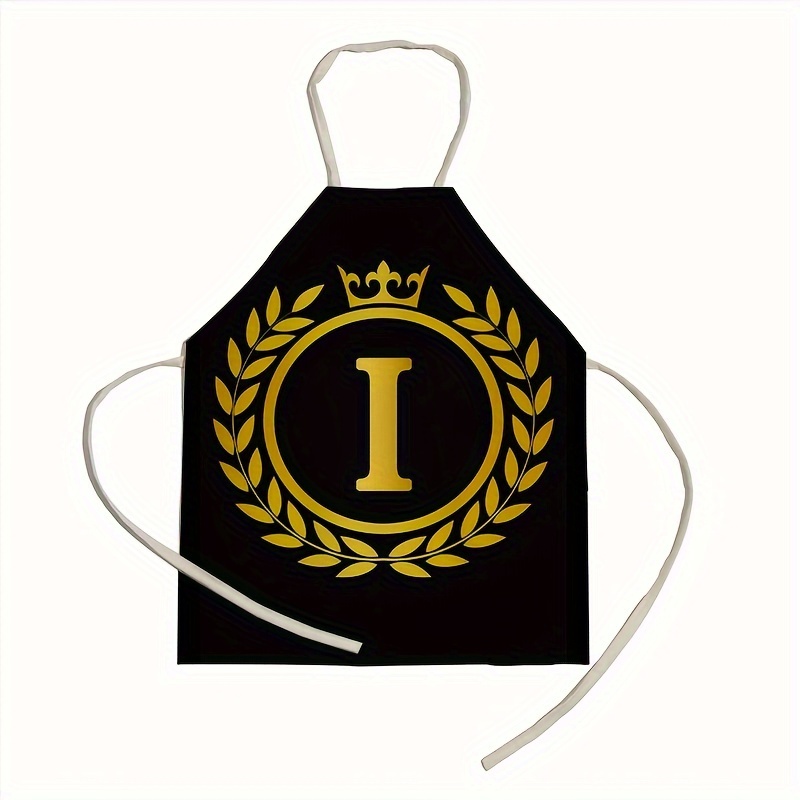 Linen Apron 26 Letters A Z Pattern Apron Decorative Cooking Temu Canada