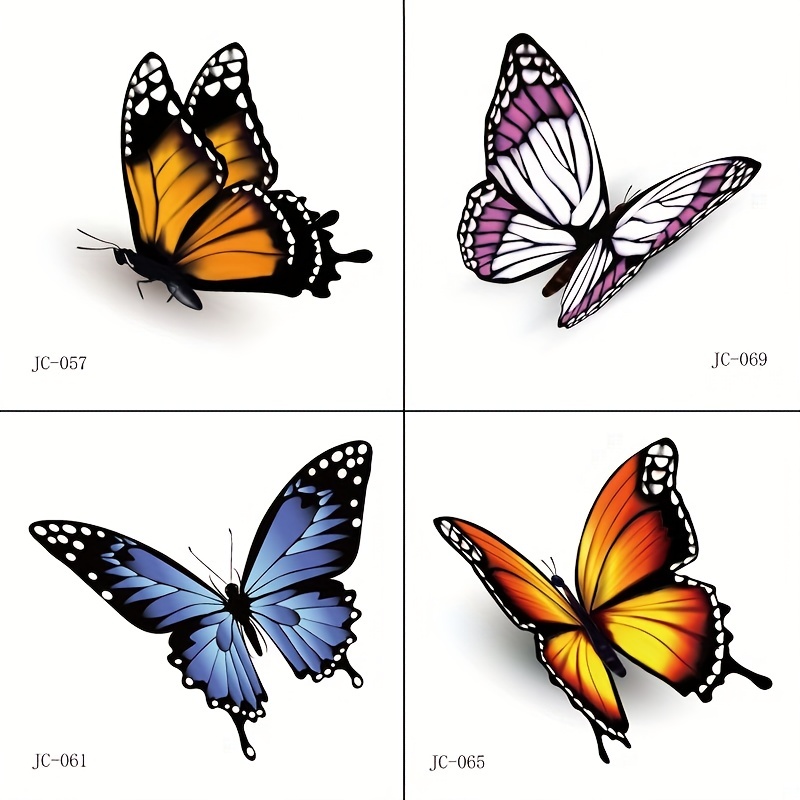 Art Studio Butterfly 3D Stickers