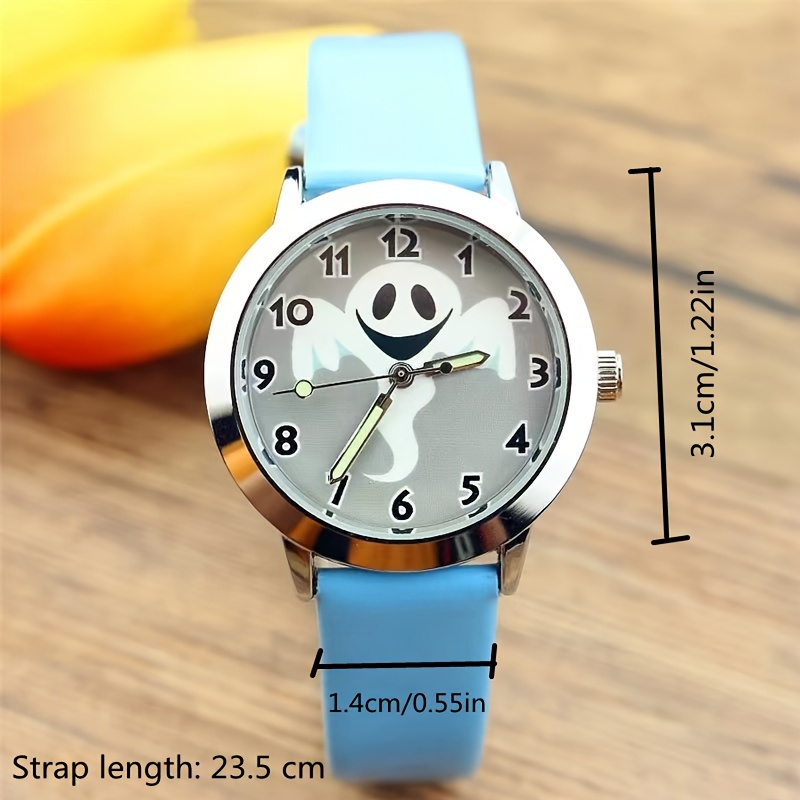 Halloween Ghost Cartoon Boys Girls Luminous Quartz Watch Temu Canada