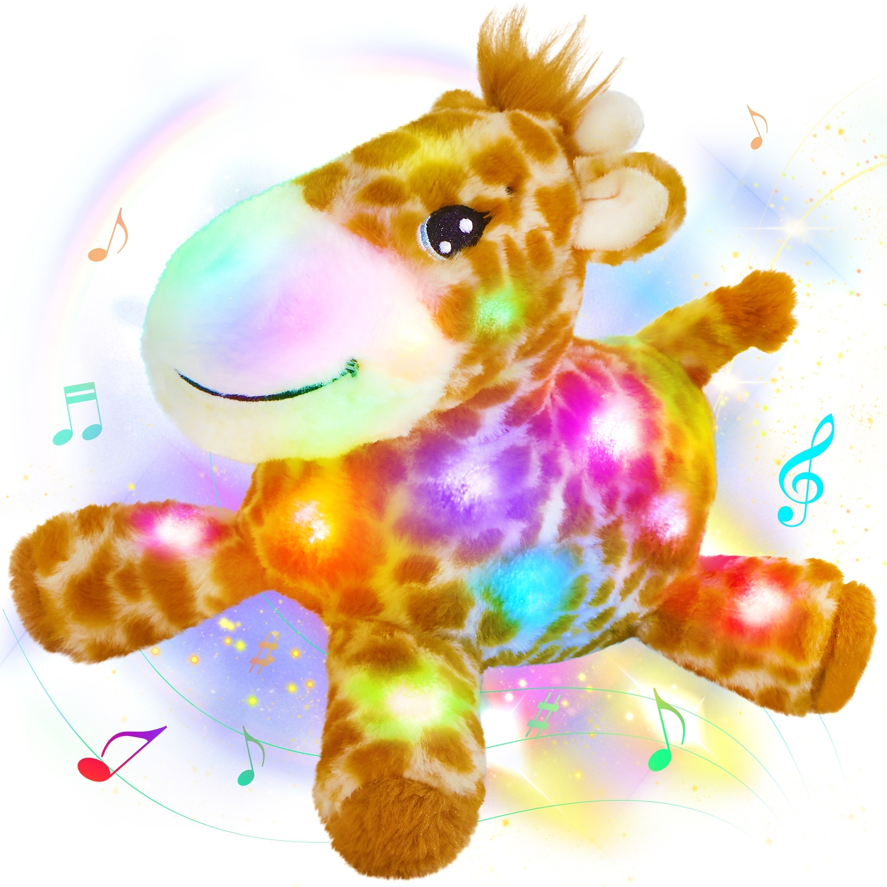 Cuteoy Musical Girafe Projecteur En Peluche Veilleuse - Temu Canada